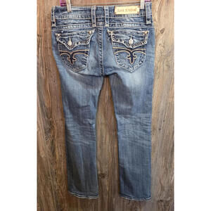 Rock Revival "Jen" Boot Cut Women's Denim Jeans Sz 30 (31x33.5) rodeo western